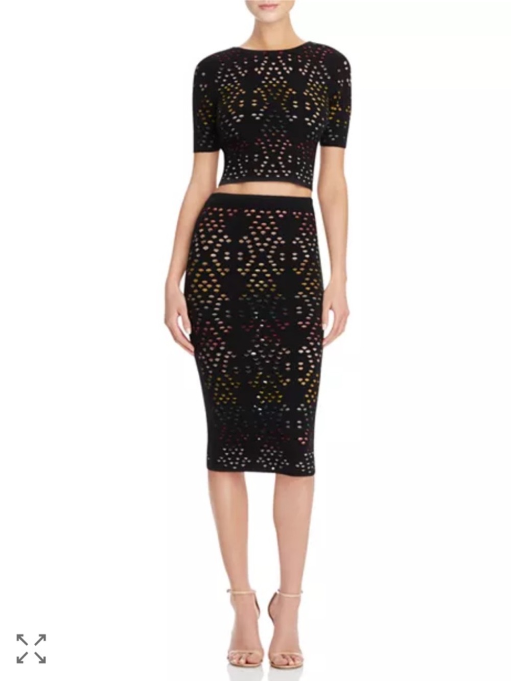 Alice and Olivia Multicolor Crop Top Pencil Skirt Set - Picture 5 of 16